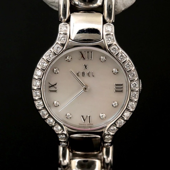 Ebel Beluga Stainless Steel With Diamonds Quartz Wristwatch - Picture 1 of 6